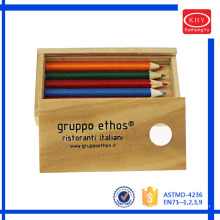 Conform to ASTMD-4236 and EN71-1/2/3/9 color pencil with wooden box
